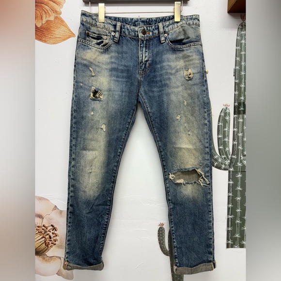 Denim & Supply Ralph Lauren Denim - Denim & Supply Ralph Lauren Distressed Boyfriend Jeans